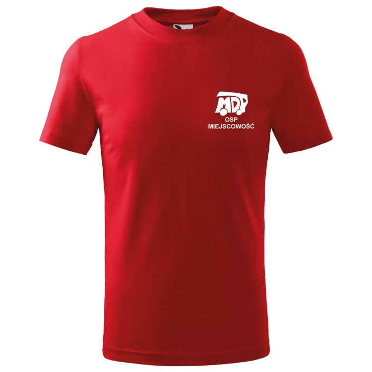 Koszulka dziecięca z krótkim rękawem z logo MDP na sercu i NAPISEM na plecach (3).webp