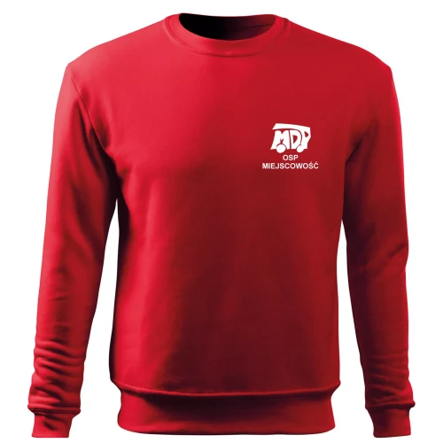 Bluza czerwona dziecięca z logo MDP czerwona z napisem STRAŻ 300g (2).webp
