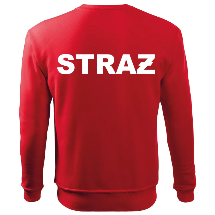 Bluza czerwona dziecięca z logo MDP czerwona z napisem STRAŻ 300g (3).webp
