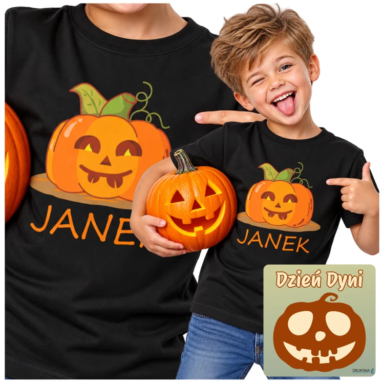 Koszulka na halloween z uśmiechem koszulka w kolorze czarnym z imieniem dziecka – prezent na Dzień Dziecka (2).jpg