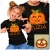Koszulka na halloween z uśmiechem koszulka w kolorze czarnym z imieniem dziecka – prezent na Dzień Dziecka (2).webp