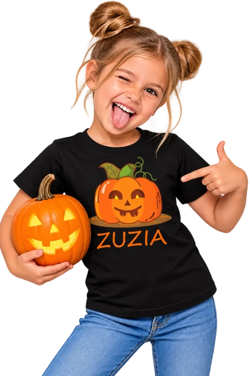Psotliwa Zuzia z dynią halloweenową.webp