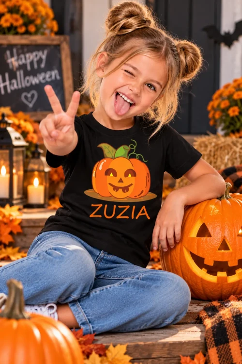 Zuzia w halloweenowej scenerii.webp