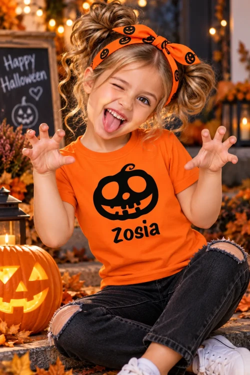 Mała Zosia w halloweenowym klimacie.webp