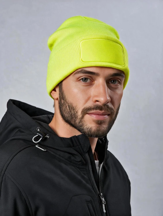 czapka zimowa model CZAZM661 z haftem