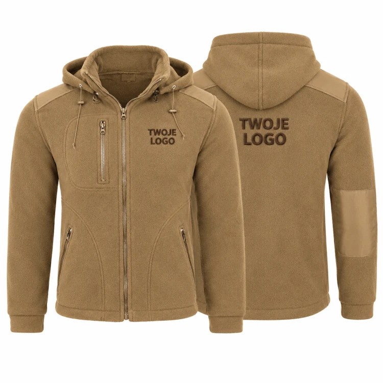 Polar Coyote z haftem – przód i tył, wizualizacja logo