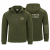 Polar Khaki/Khaki z haftem – przód i tył, wizualizacja logo