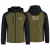 Polar NEOPLUS Khaki/Black z haftem – przód i tył