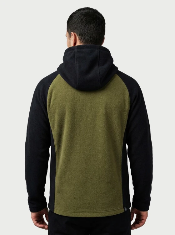 Polar NEOPLUS FLDUO Khaki/Black – tył na modelu