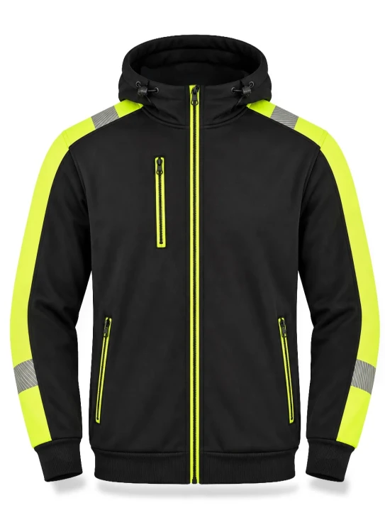 Bluza HV PULSE SWHV500 Black / Gold Fluor – przód
