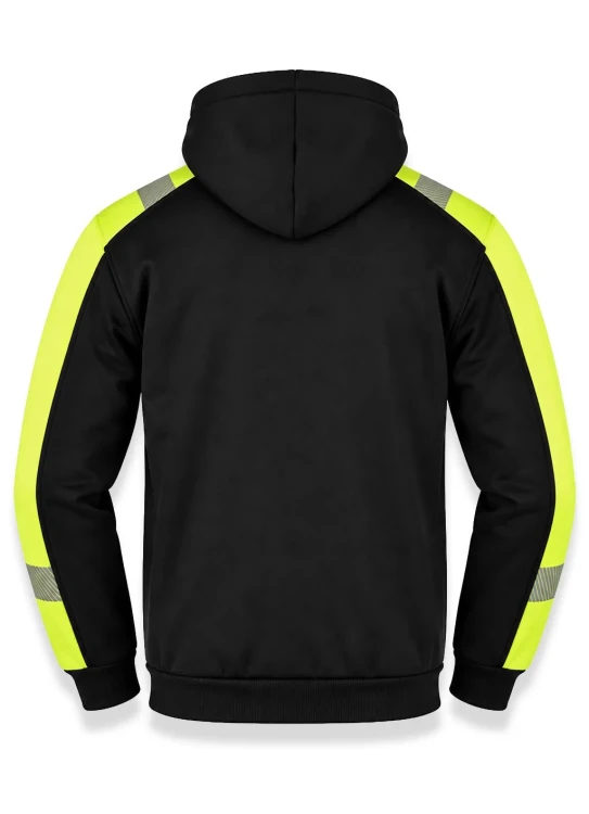 Bluza HV PULSE SWHV500 Black / Gold Fluor – tył