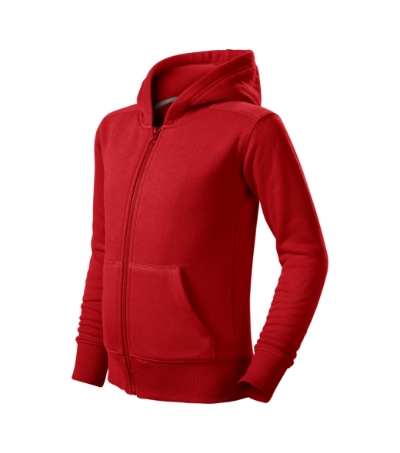 Malfini Trendy Zipper 412 – 07 czerwony – przód i bok