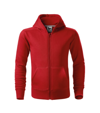 Malfini Trendy Zipper 412 – 07 czerwony – przód