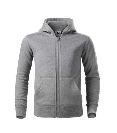 Malfini Trendy Zipper 412 – 12 ciemnoszary melanż – przód