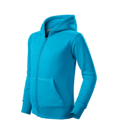 Malfini Trendy Zipper 412 – 44 turkus – przód i bok