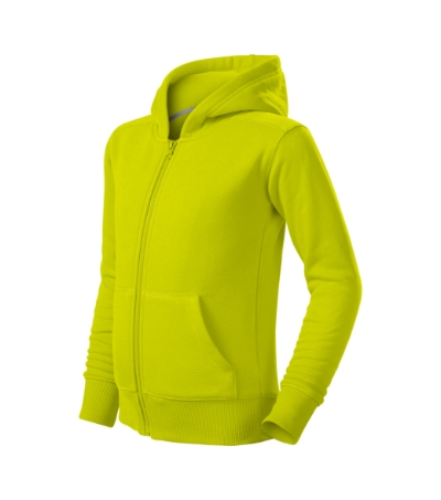 Malfini Trendy Zipper 412 – 62 limonka – przód i bok