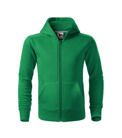 Malfini Trendy Zipper 412 – 16 zieleń trawy – przód