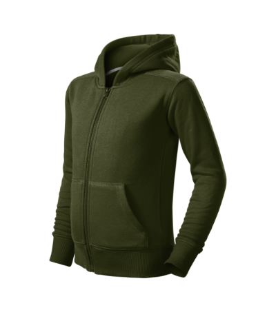 Malfini Trendy Zipper 412 – 69 military – przód i bok