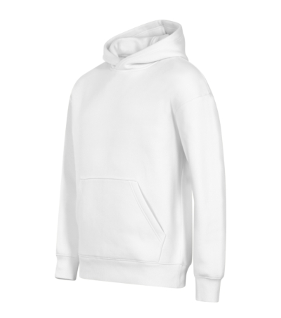 Malfini Vibe Hoodie 431 – 00 biały – przód i bok