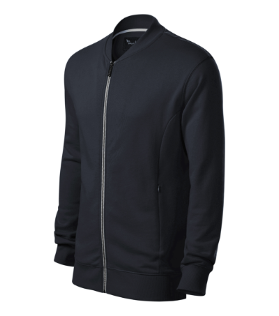 Malfini Premium Bomber 453 – 77 dark navy – przód i bok
