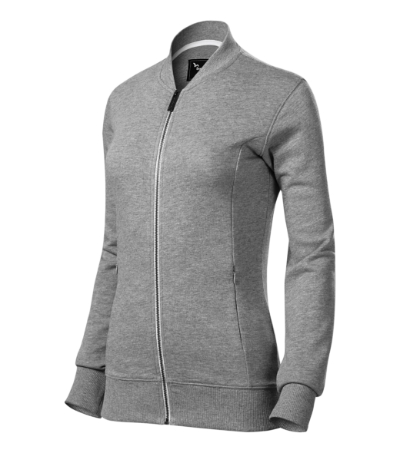 Malfini Premium Bomber 454 – 12 ciemnoszary melanż – przód i bok