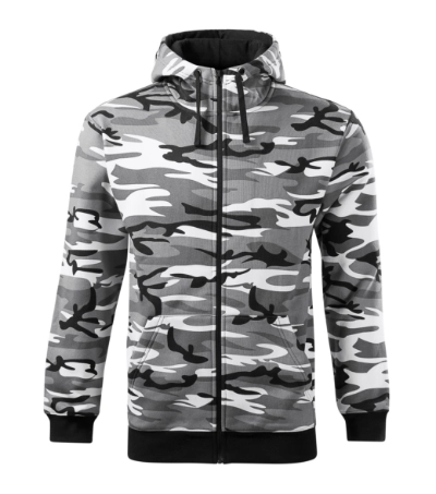 Malfini Camo Zipper C19 – 32 camouflage gray – przód