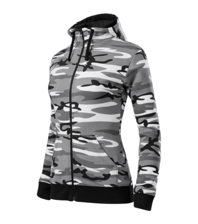 Malfini Camo Zipper C20 – 32 camouflage gray – przód i bok