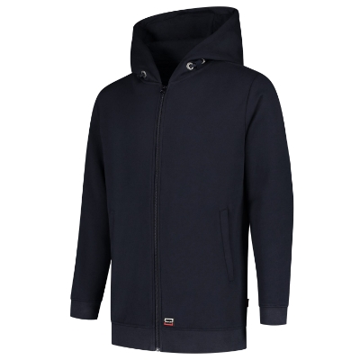 Tricorp Hooded Sweat Jacket Washable 60°C T44 – T2 granatowy – przód i bok