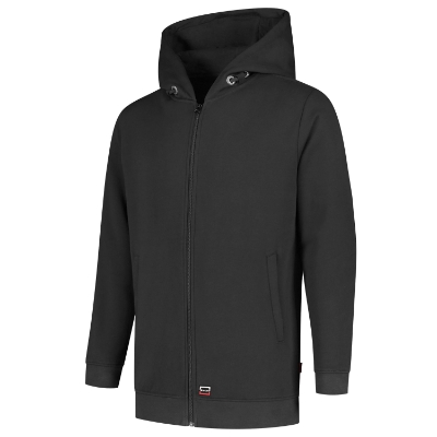 Tricorp Hooded Sweat Jacket Washable 60°C T44 – T4 ciemnoszary – przód i bok
