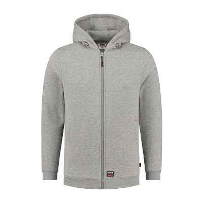 Tricorp Hooded Sweat Jacket Washable 60°C T44 – TG grey melange – przód