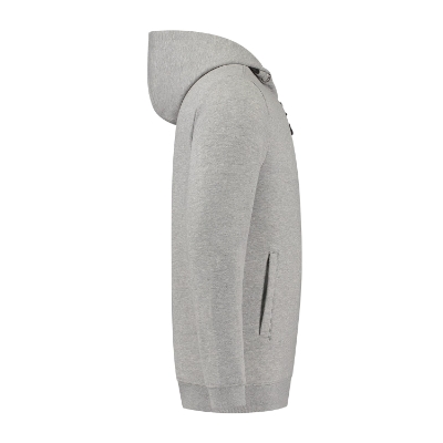 Tricorp Hooded Sweat Jacket Washable 60°C T44 – TG grey melange – bok