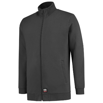 Tricorp Sweat Jacket Washable 60 °C T45 – T4 ciemnoszary – przód i bok