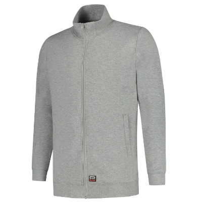 Tricorp Sweat Jacket Washable 60 °C T45 – TG grey melange – przód i bok