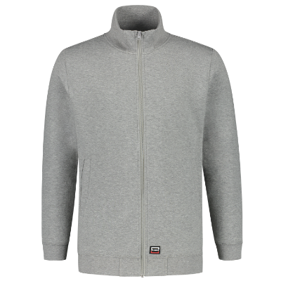 Tricorp Sweat Jacket Washable 60 °C T45 – TG grey melange – przód
