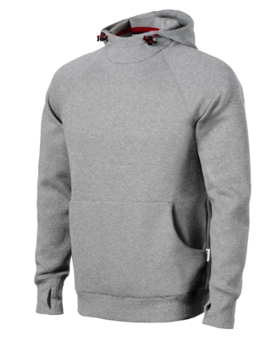 Rimeck Vertex Hoodie W43 – 12 ciemnoszary melanż – przód i bok