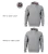 Rimeck Vertex Hoodie W43 – szary melanż – porównanie wykończenia z naszywką i bez naszywki