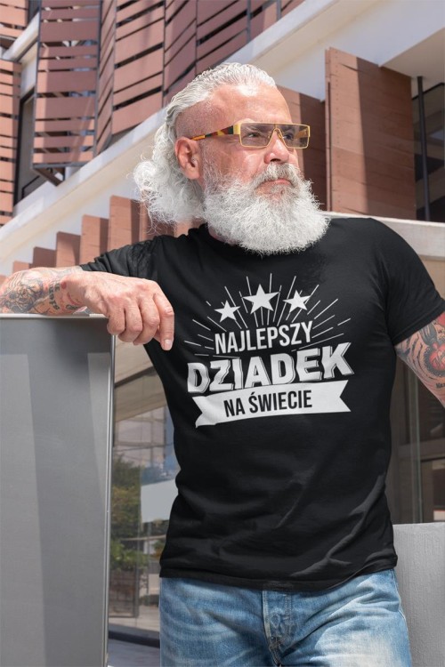 Koszulka na prezent dla DZiadka na Dzień dziadka z napisem Najlepszy Dziadek na Świecie  6.jpg