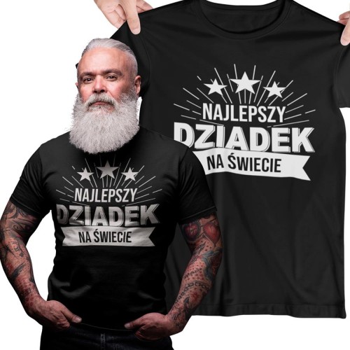 Koszulka na prezent dla DZiadka na Dzień dziadka z napisem Najlepszy Dziadek na Świecie.jpg