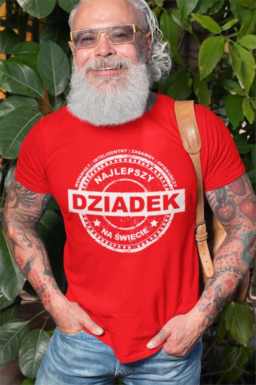 KOSZULKA DLA DZIADKA NA PREZENT Z NAPISEM NAJLEPSZY DZIADEK NA ŚWIECIE CERTYFIKAT red 3 (Copy).jpg
