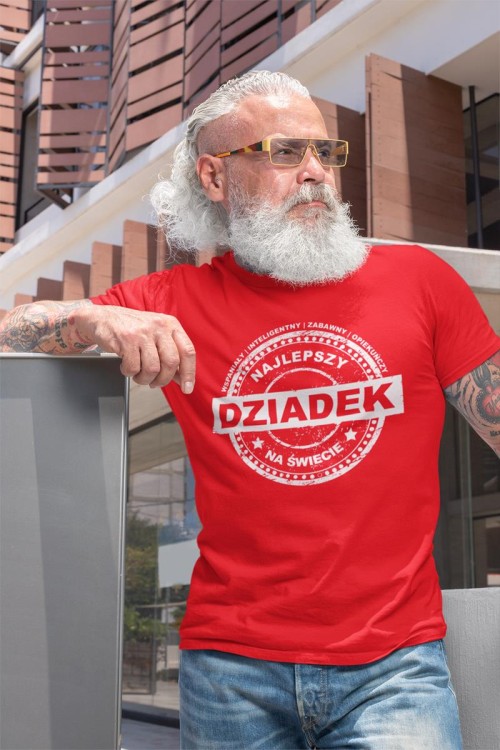 KOSZULKA DLA DZIADKA NA PREZENT Z NAPISEM NAJLEPSZY DZIADEK NA ŚWIECIE CERTYFIKAT red 5 (Copy).jpg