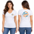 Malfini Premium Action V-neck 701 biały 00 – model z nadrukiem logo na sercu i plecach, przód i tył