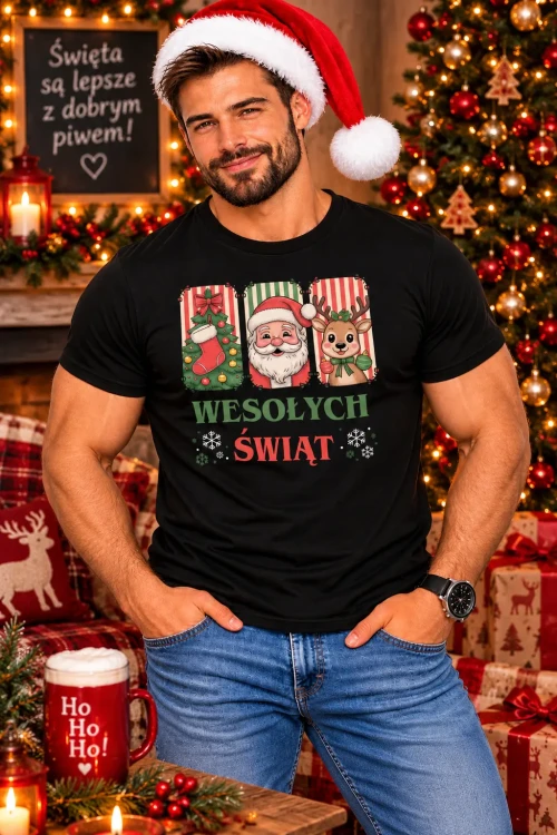 Świąteczny uśmiech w blasku lampek.webp