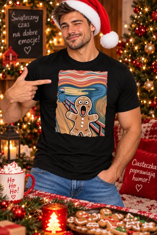 Świąteczny Scream z piernikowym bohaterem.webp