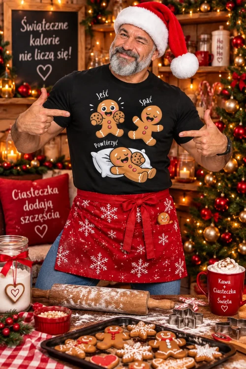 Świąteczny mistrz pierniczków z humorem.webp