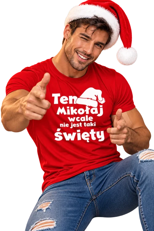 Świąteczny finger-guns z napisem po polsku.webp