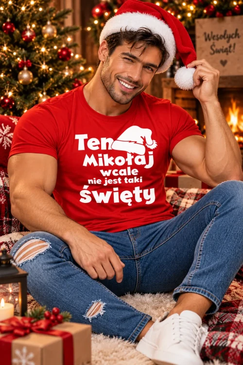 Świąteczny Mikołaj z przymrużeniem oka.webp