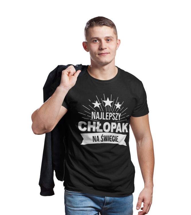 Koszulki dla par na walentynki koszulka dla niej i dla niego z napisem Najlepszy chłopak na świecie.png