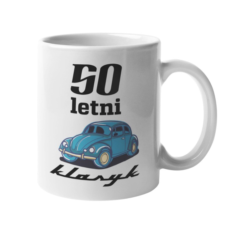 Kubek na 50 urodziny z napisem 50 letni klasyk
