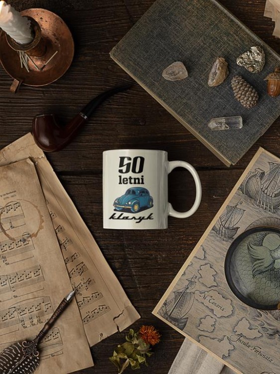 Kubek na 50 urodziny z napisem 50 letni klasyk