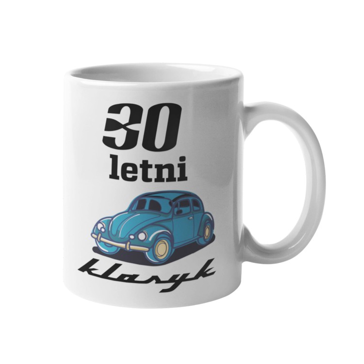 Kubek na 30 urodziny z napisem 30 letni klasyk